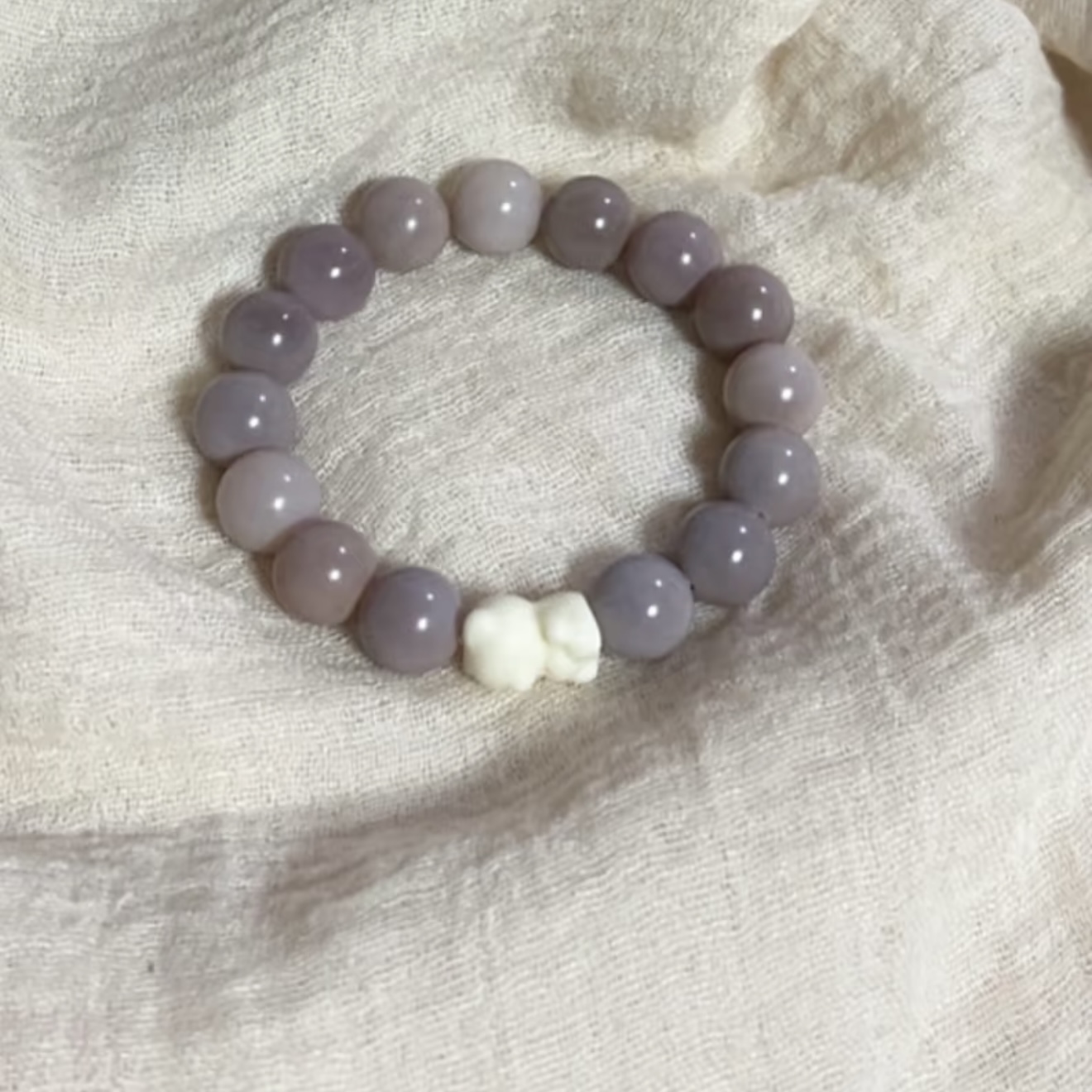 Decorative Bodhi beads bracelet rose purple