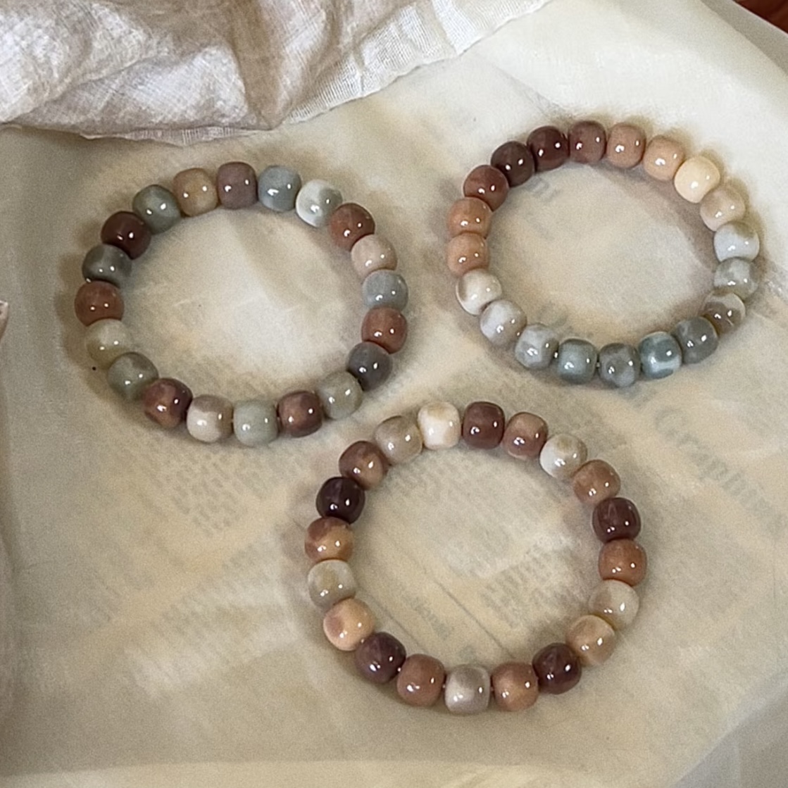 Decorative Bodhi beads bracelet brown